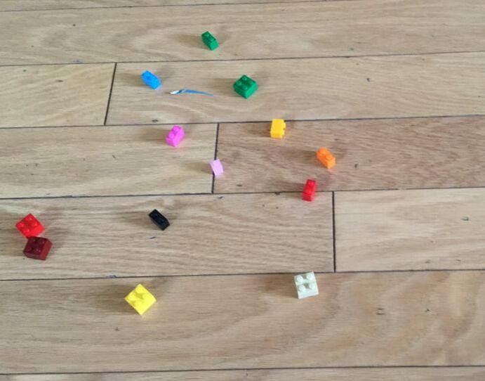lego pieces for a board game